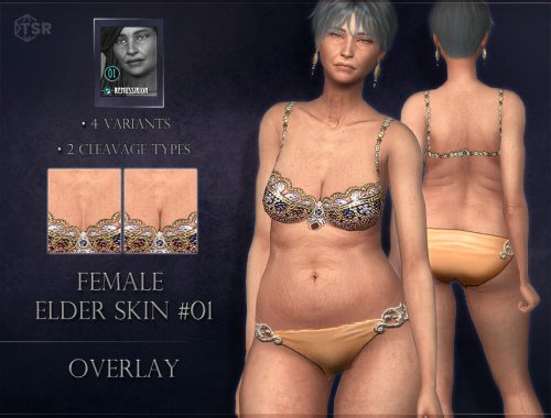 Female elder skin 01 - Overlay version