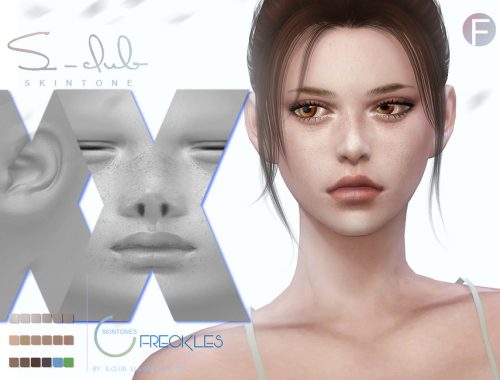 Female Natural Freckles skintones overlay