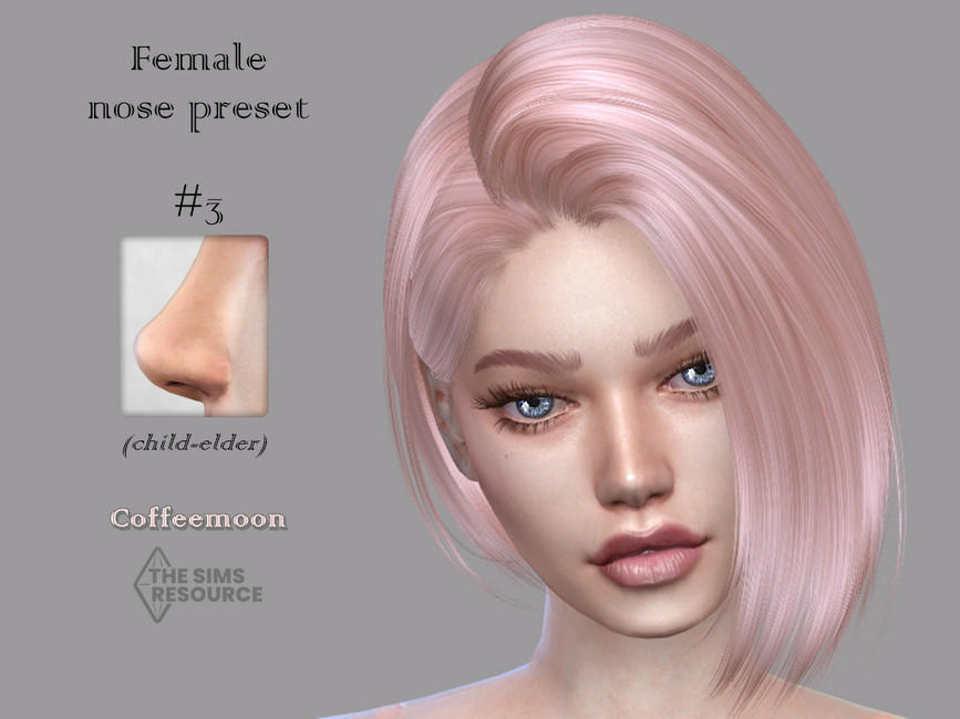 Female nose preset N3 - The Sims 4 Catalog