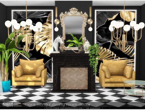 Fiora living/dining room decor