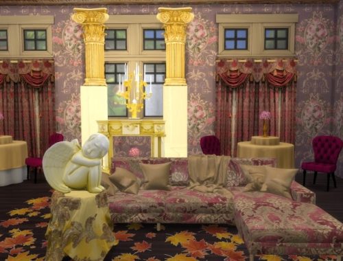 Fireplace, Wall Columns & Candelabra at Anna Quinn Stories