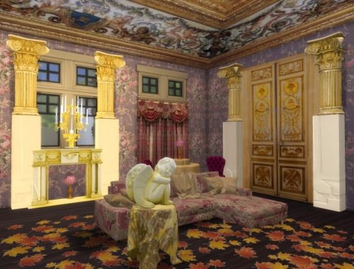 Fireplace, Wall Columns & Candelabra at Anna Quinn Stories