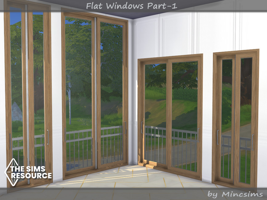 Flat Windows part.1 - The Sims 4 Catalog