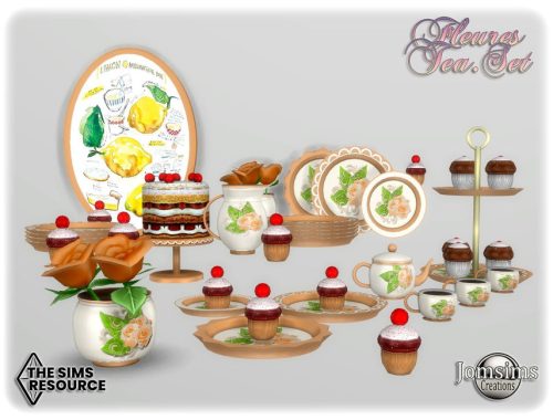 Fleures tea set