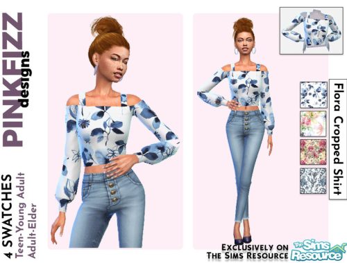 Flora Cropped Shirt
