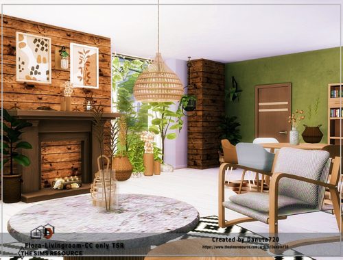 Flora-Livingroom-CC only TSR
