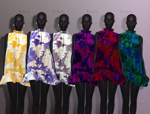 Floral Ruffled Dress DO302