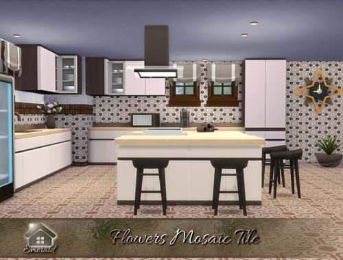 Flowers Mosaic Tile