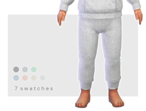 Fluffy toddler set