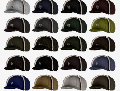 FM&M Black dog fur trapper hats at Bedisfull – iridescent