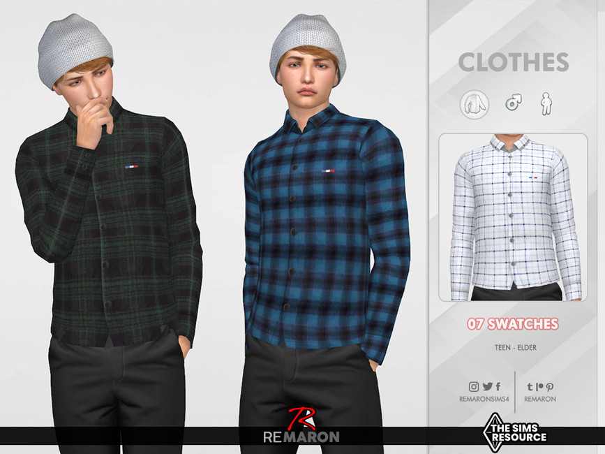 Formal Shirt 05 for Male Sim - The Sims 4 Catalog