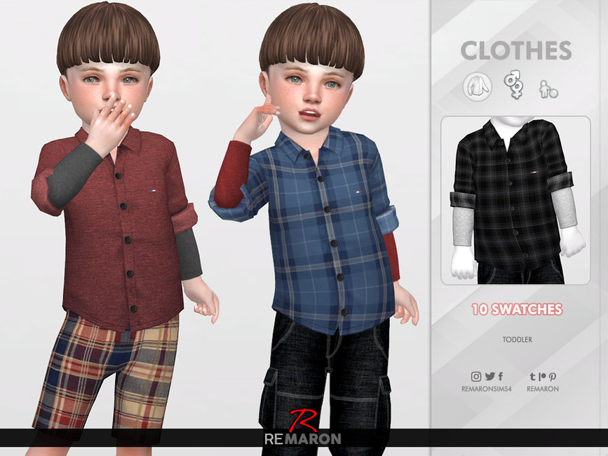 Formal Shirt for Toddler 02 - The Sims 4 Catalog