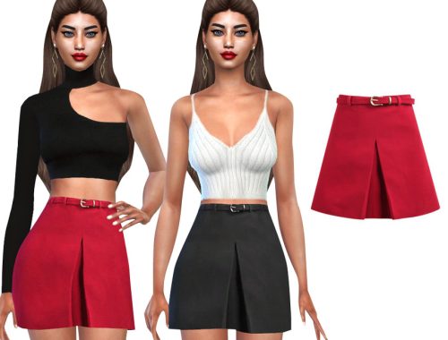 Formal Skirts with Belt