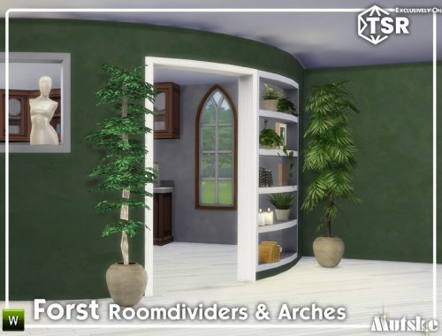 Forst Curved Bookcases and Arches Model 5