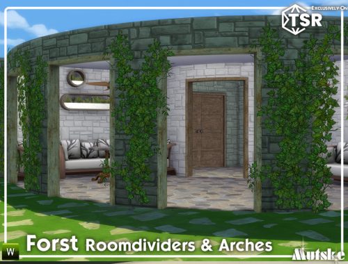 Forst Curved Bookcases and Arches Model 7