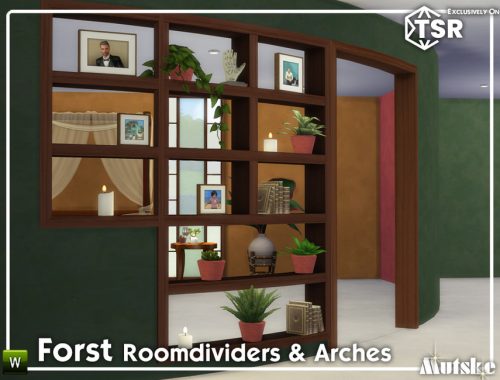 Forst Curved Bookcases and Arches Model 7