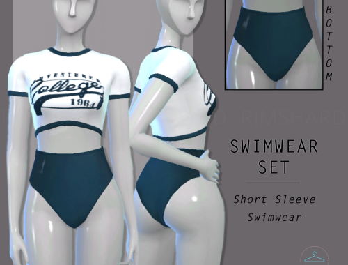 Short Sleeve Swimwear Set