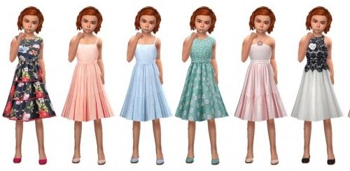 FP01 FLARED DRESS CF at Sims4Sue
