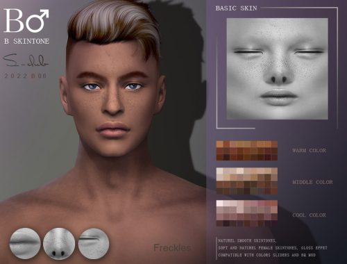 Freckle male overlay skintones by S-CLUB