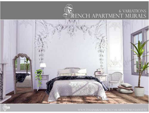 French Apartment Mural