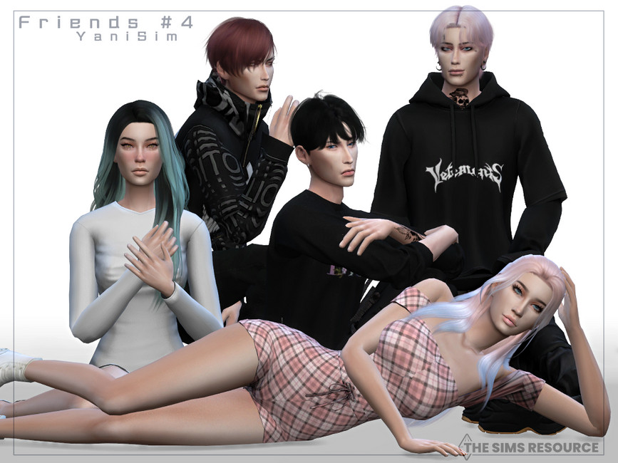 aolinis Group Pose 08 - The Sims 4 Download - SimsFinds.com