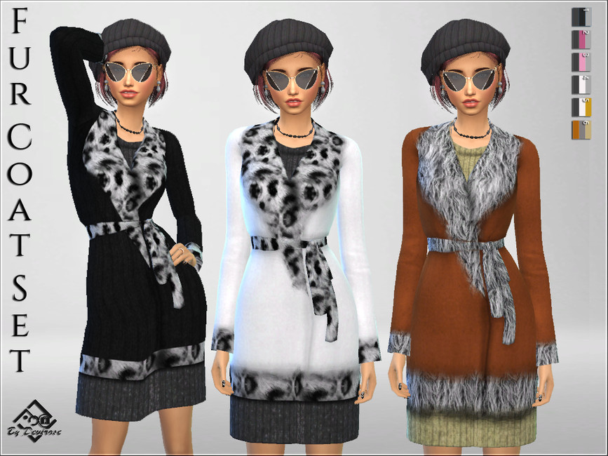 Fur Coat Set - The Sims 4 Catalog