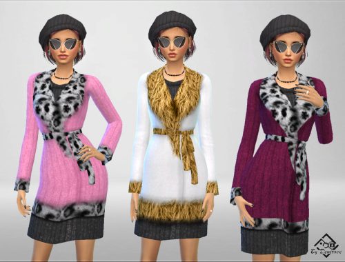Fur Coat Set