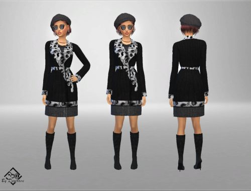 Fur Coat Set
