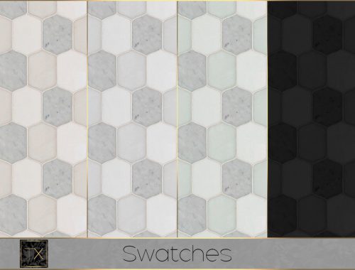 Geometric Marble Wall