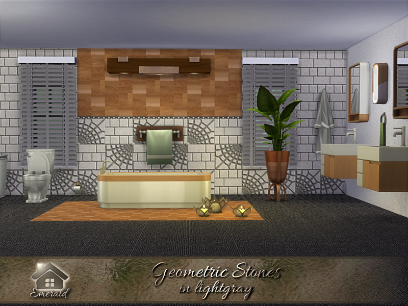 Geometric Stones in lightgray - Image 2