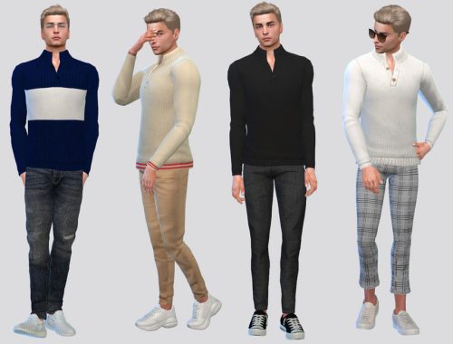 George High-Collar Sweater