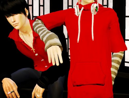 Giruto 87 hoodie long sweater