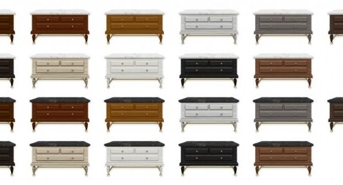 Glam Upcycled Dresser at SimPlistic