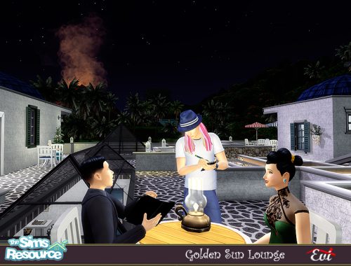 Golden sun lounge