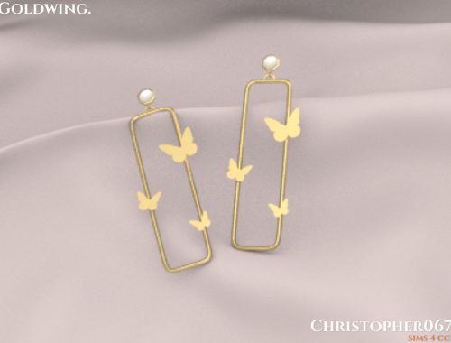 Goldwing Earrings / Christopher067