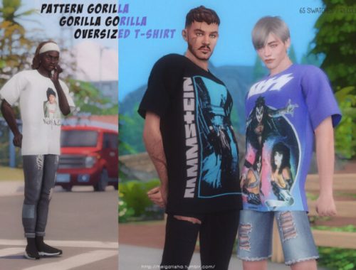 Gorilla?s Oversized T-Shirt Recolor