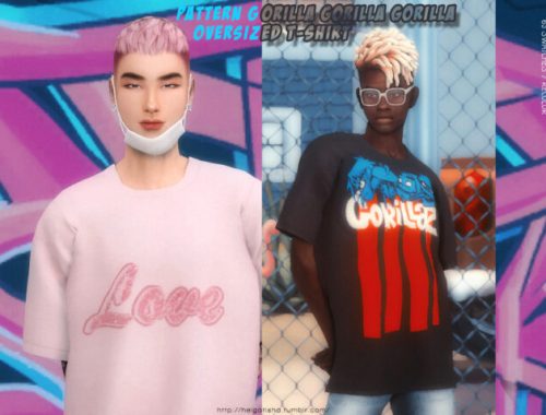 Gorilla?s Oversized T-Shirt Recolor