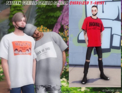 Gorilla?s Oversized T-Shirt Recolor