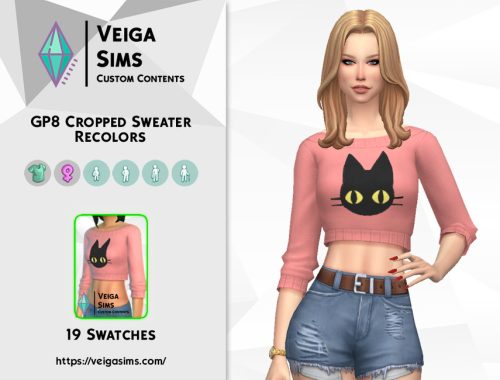 GP8 Cropped Sweater Recolors