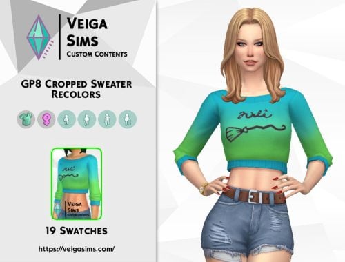 GP8 Cropped Sweater Recolors