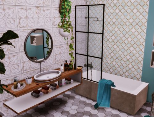 Gracja Green Bathroom | Only TSR CC