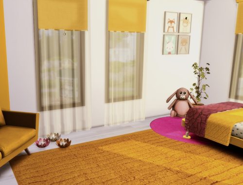 Gracja Pink and Yellow kid room | Only TSR CC