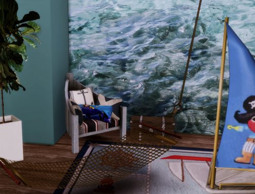 Gracja Sea kid bedroom | Only TSR CC