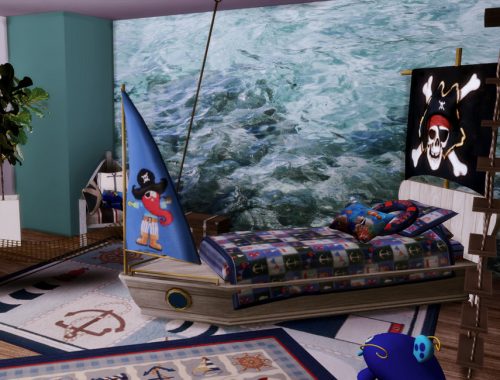 Gracja Sea kid bedroom | Only TSR CC