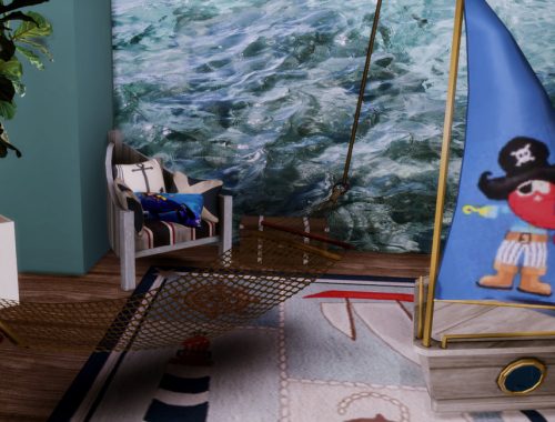 Gracja Sea kid bedroom | Only TSR CC