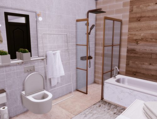 Gracja White bathroom | Only TSR CC