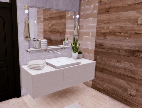 Gracja White bathroom | Only TSR CC