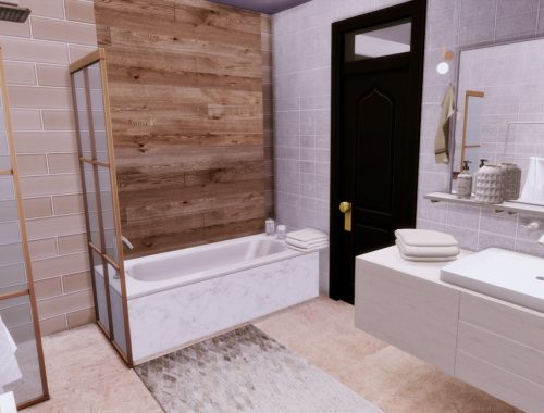 Gracja White bathroom | Only TSR CC