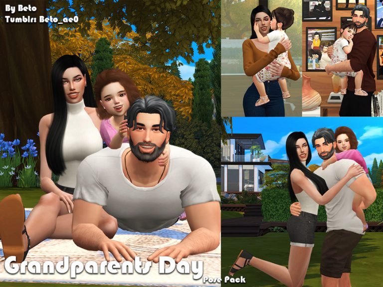 Grandparents Day (Pose pack) - The Sims 4 Catalog