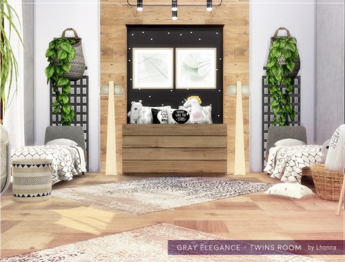 Gray Elegance - Twins Room